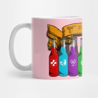 Zombie Perks Top Shelf Perkaholic on Soft Pink Mug